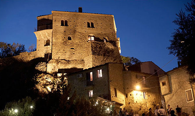 Borgo di Valsinni di notte<br>