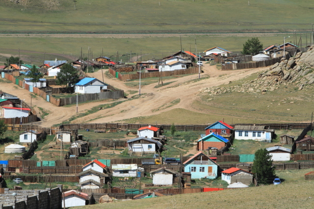Villaggio in Mongolia