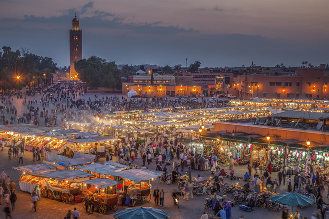 Un panorama di Marrakesh