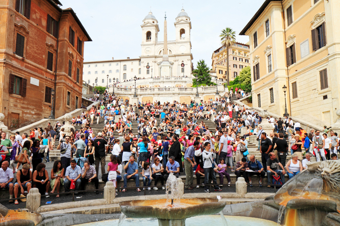 Turisti a Roma