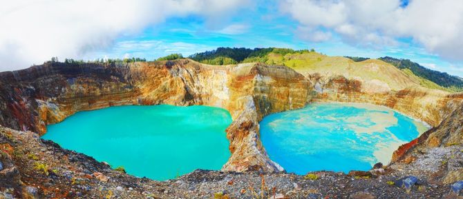 Kelimatu craters in Flores