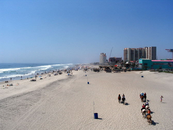 La spiaggia di Rosarito, Messico