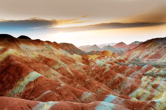 Parco geologico nazionale del Danxia cinese di Zhangye