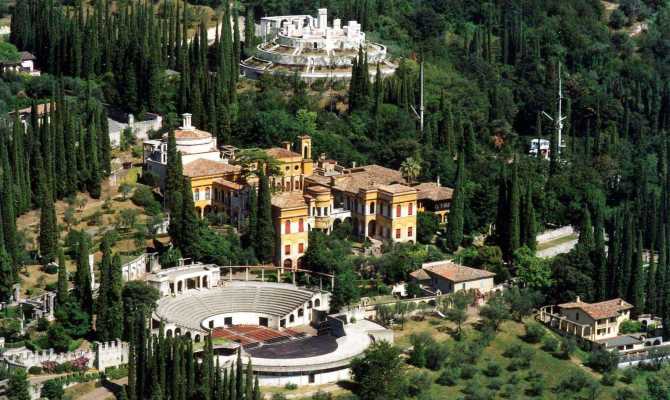 vittoriale degli italiani visto dall'alto