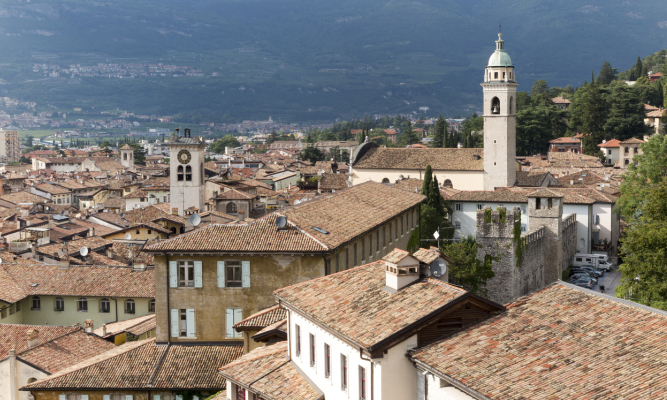 rovereto visto dall'alto
