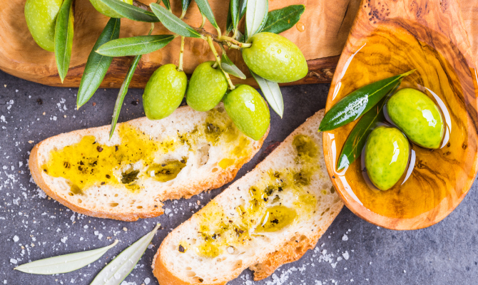 olio su bruschetta