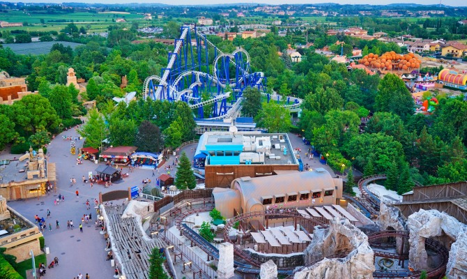 gardaland visto dall'alto