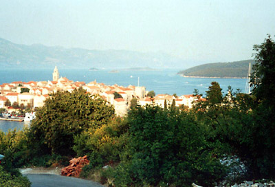 La citt&amp;#224; di Korcula nell&amp;#39;omonima isola