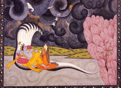 Vishnu steso sul serpente Shesha