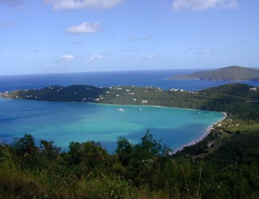 St Thomas Caraibi a gonfie vele