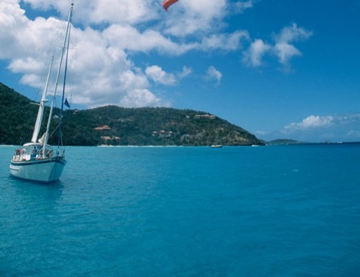 St Thomas Caraibi a gonfie vele