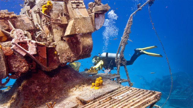 Diving a Cayman Brac