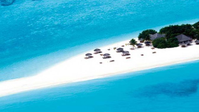 Maldive lembo di spiaggia
