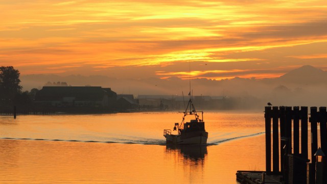 Barca al tramonto