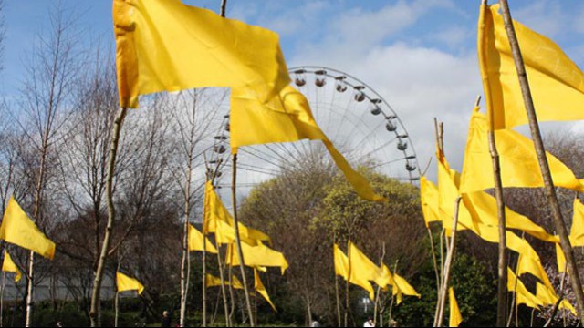 Bandiere al Saint Patrick&amp;#39;s Festival