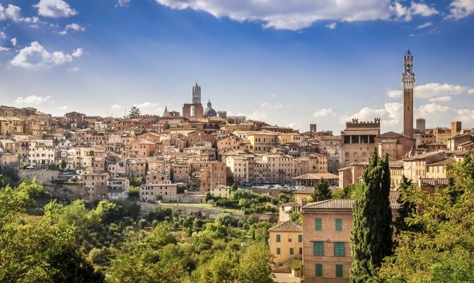 Panoramica su Siena