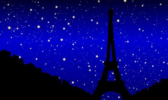 Parigi cielo stellato