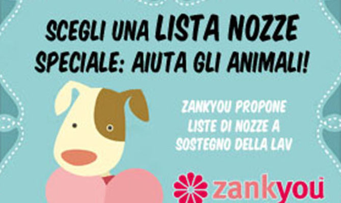 Lista di nozze a sostegno della Lav