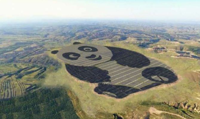 Parco a energia solare in Cina