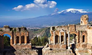 Taormina, sicilia, rovine greche