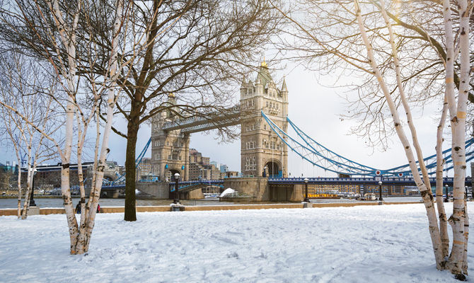 Londra, neve