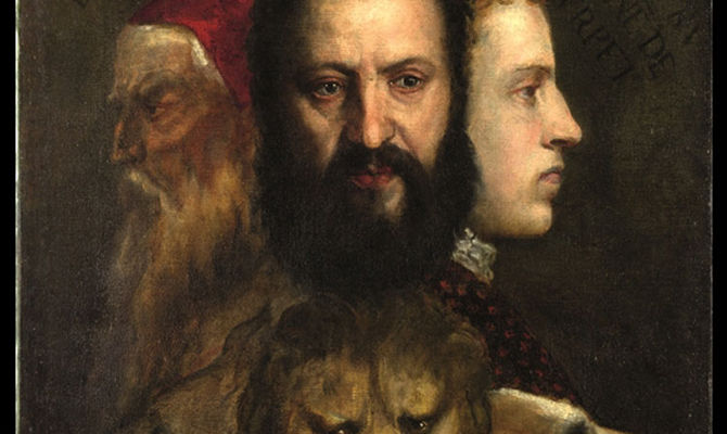 Tiziano Allegoria del Tempo governato dalla Prudenza
