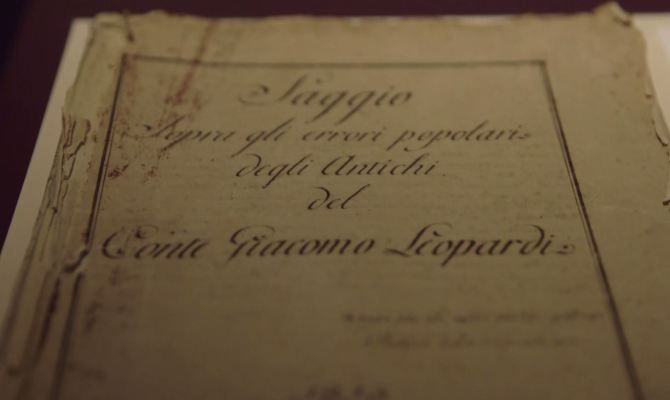 Manoscritto di Leopardi