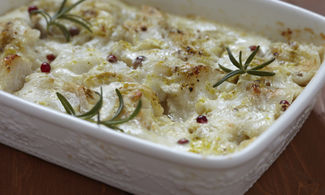 pesce al forno con formaggio<br>