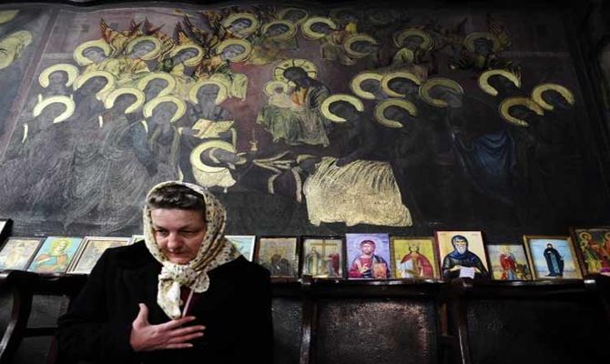 Macedonia, affreschi della chiesa di San Dimitri a Skopje