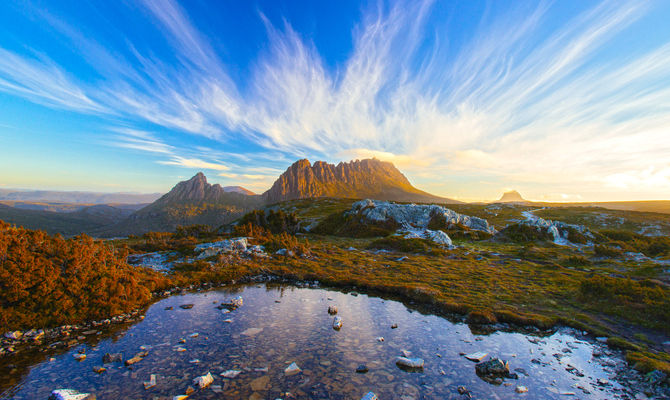 Veduta della Cradle Mountain