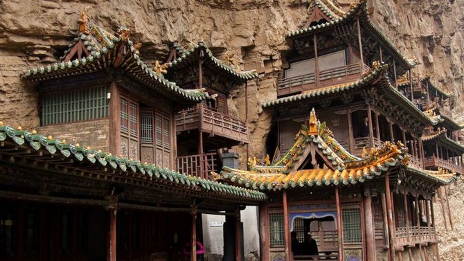 Datong templi sospesi