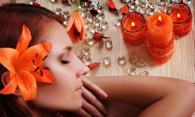 Relax donna in Spa