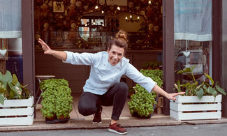 Chef Sybil Carbone nel locale romano LiguriatHome