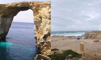 Gozo, la finestra azzurra non c'è più