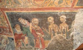 Melfi, affresco della chiesa rupestre