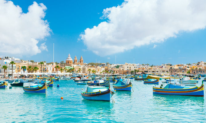 Porto peschereccio a Malta