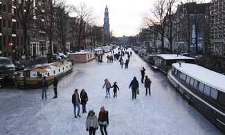 I canali ghiacciati di Amsterdam