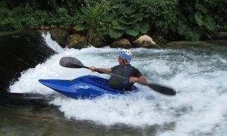 a Scuola di canoa sull'Aniene