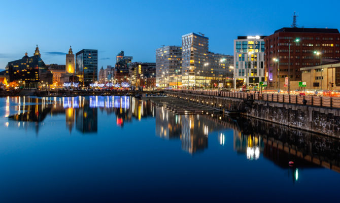 Panorama di Liverpool<br>