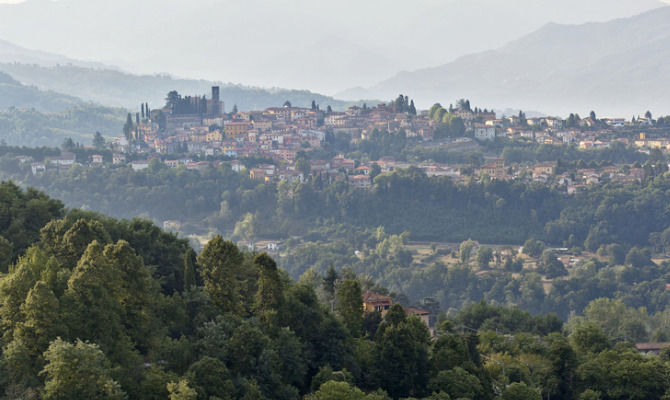 Panorama sul borgo di Barga