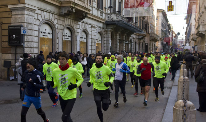 Il fascino di correre tra le vie di Roma