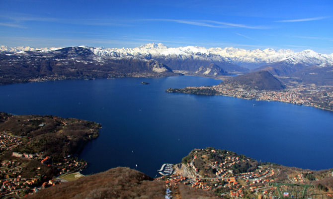 Lago Maggiore, laghi, panorama lago<br>
