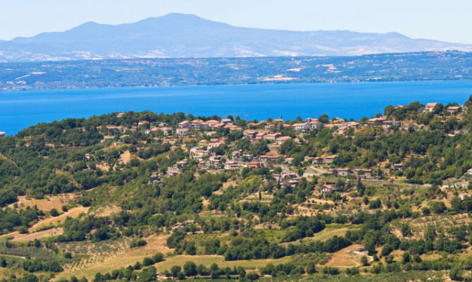 Montefiascone, tuscia, panorama<br>