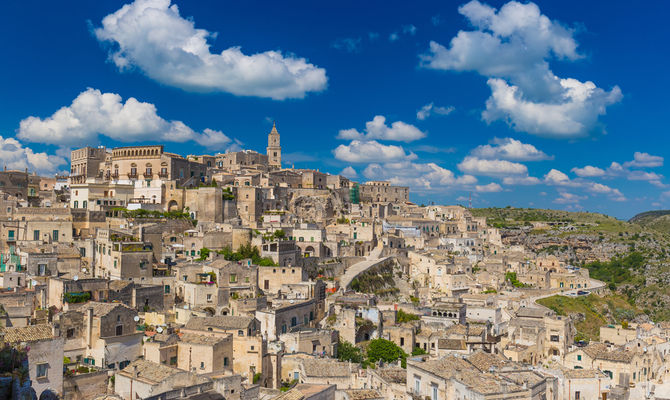 I Sassi di Matera con il campanile della Cattedrale | Foto: Josef Skacel