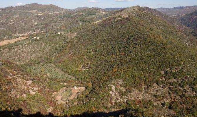 Assisi, Bosco di San Francesco, veduta panoramica