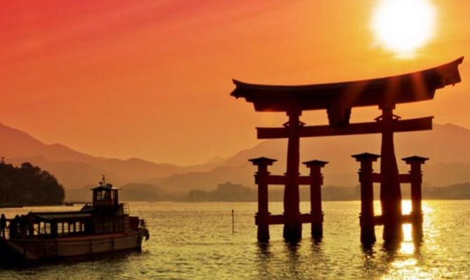 Giappone Torii gate Miyajima