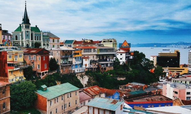 Case colorate di Valparaiso