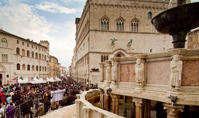 Eurochocolate, Piazza IV Novembre, perugia