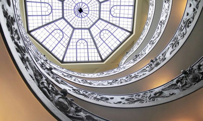 Architettura a spirale Museo del Vaticano