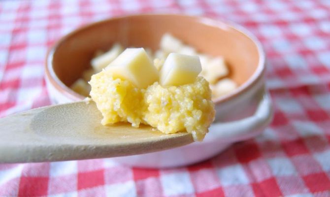 Polenta con fontina